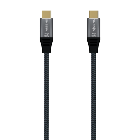 CABLE AISENS USB 2.0 ALUMINIO 5A 100W E-MARK USB-C 1.0M