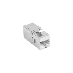 ADAPTADOR LANBERG CAT6 FTP HEMBRA THRU KEYSTONE RJ45 A RJ45, 90 GRADOS
