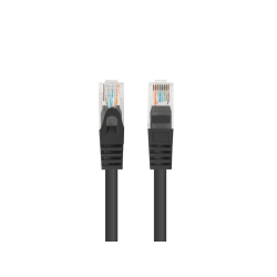 CABLE RED LANBERG LATIGUILLO CAT.6 UTP 7.5M NEGRO FLUKE PASSED