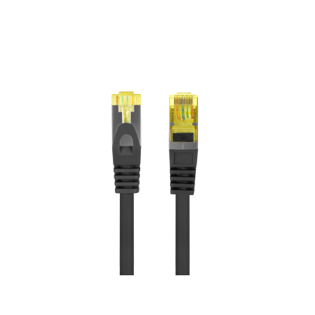 CABLE RED LANBERG LATIGUILLO CAT.6A S/FTP LSZH CU 1.5M NEGRO FLUKE PASSED