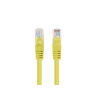 CABLE RED LANBERG LATIGUILLO CAT.6 UTP 7.5M AMARILLO FLUKE PASSED