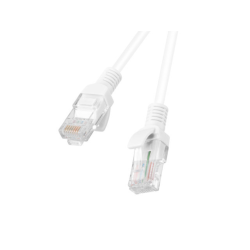CABLE RED LANBERG LATIGUILLO CAT.5E UTP 0.25M BLANCO FLUKE PASSED