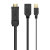 CONVERSOR AISENS ACTIVO HDMI 2.0 A/M USB A/M DISPLAYPORT/H 10CM