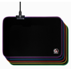ALFOMBRILLA GAMING GEMBIRD CON EFECTO DE LUZ LED, TAMANO M