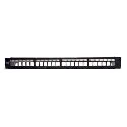 PANEL DE CONEXIONES WP 19" UTP MODULAR VACIO PARA 24 TOMAS KEYSTONE, 1U