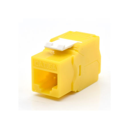 PRESA KEYSTONE WP CAT.6A UTP, TOOLLESS, COLOR AMARILLO
