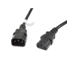 CABLE ALARGADOR LANBERG ALIMENTACION CPU IEC320 C13 H/IEC320 C14 M VDE 3M