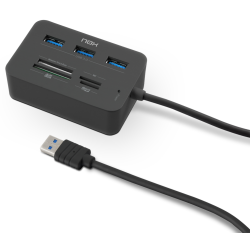 HUB USB NOX CON LECTOR TARJETAS ONE COMPLETE USB 3