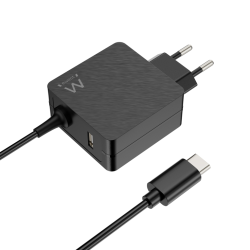 CARGADOR DISPOSITIVO MOVIL EWENT USB C 45W (ADICIONAL USB A