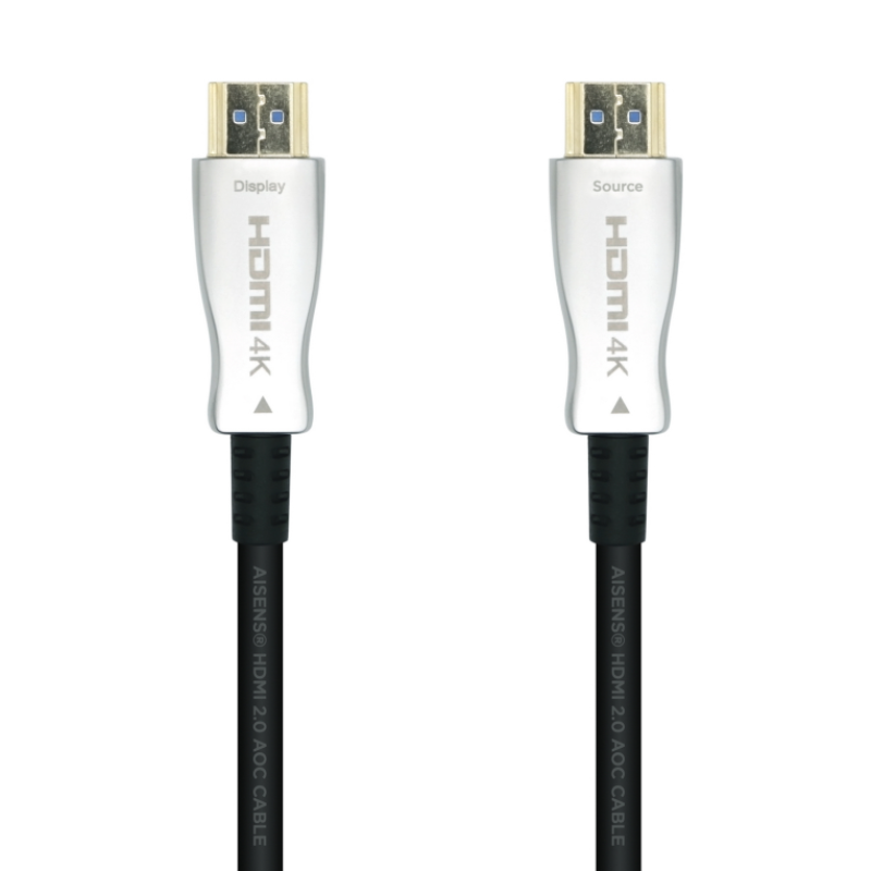 CABLE HDMI AISENS V2.0 OPTICO ACTIVO AOC 4K60HZ M/M 15M NEGRO