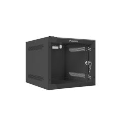 ARMARIO LANBERG MURAL RACK 10" 4U/280X310 FLAT PACK NEGRO PUERTA CRISTAL