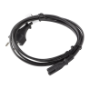 CABLE ALIMENTACION LANBERG VDE CEE 7/16 A IEC 320 C7 3M