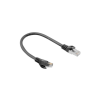 CABLE RED LANBERG LATIGUILLO CAT.6 FTP 0.25M NEGRO FLUKE PASSED