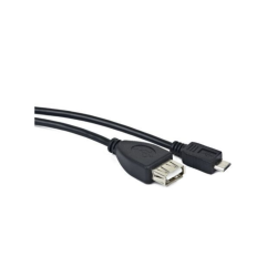 CABLE USB LANBERG MICRO M A USB-A F 2.0 OTG NEGRO 15CM OEM