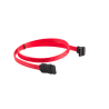 CABLE SATA III LANBERG 6GB/S HEMBRA HEMBRA ANGULO 0.5M ROJO