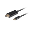 CABLE USB-C A HDMI LANBERG MACHO/MACHO 4K 60HZ 3M NEGRO