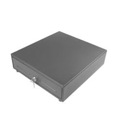 CAJON PORTAMONEDAS MUSTEK CP-330, 330 X 335 MM, COLOR NEGRO