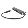 HUB USB 2.0 DE 7 PUERTOS NEGRO