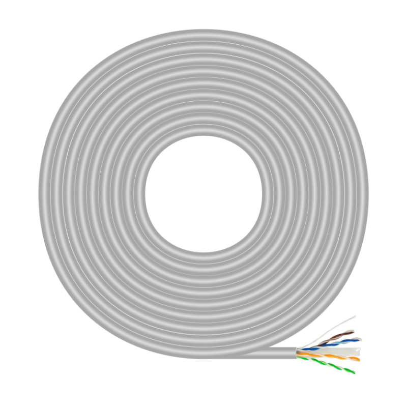 BOBINA CABLE RED AISENS RJ45 CAT.6 UTP RIGIDO CCA 305M GRIS