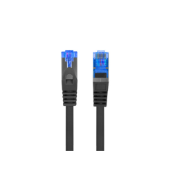 CABLE RED LANBERG LATIGUILLO CAT.6A S/FTP LSZH CCA 15M NEGRO FLUKE PASSED