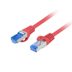 CABLE RED LANBERG LATIGUILLO CAT.6A S/FTP LSZH CCA 0.25M ROJO FLUKE PASSED