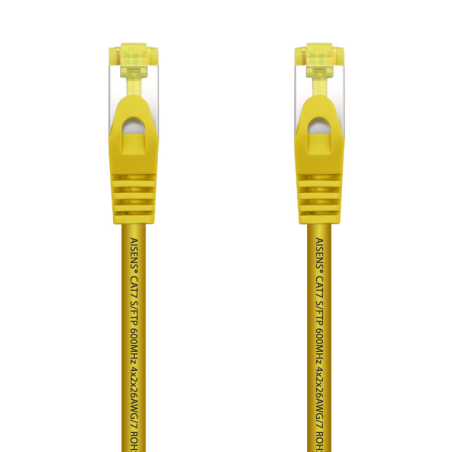CABLE RED AISENS LATIGUILLO RJ45 LSZH CAT.7 SFTP PIMF 1.0M AMARILLO