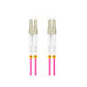 CABLE DE FIBRAOPTICA LANBERG 1M MULTI LC/UPC-LC/UPC DUPLEX OM4 50/125 LSZH VIOL