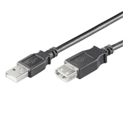 CABLE DE EXTENSION USB 2.0 A A A M/F, AWG28, DE 1,8 METROS