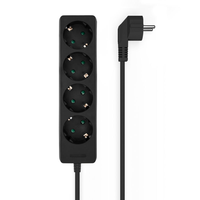AISENS BASE MULTIPLE 4 TOMAS SIN INTERRUPTOR CABLE 3x1.5MM2 1.4M