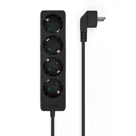 AISENS BASE MULTIPLE 4 TOMAS SIN INTERRUPTOR CABLE 3x1.5MM2 1.4M