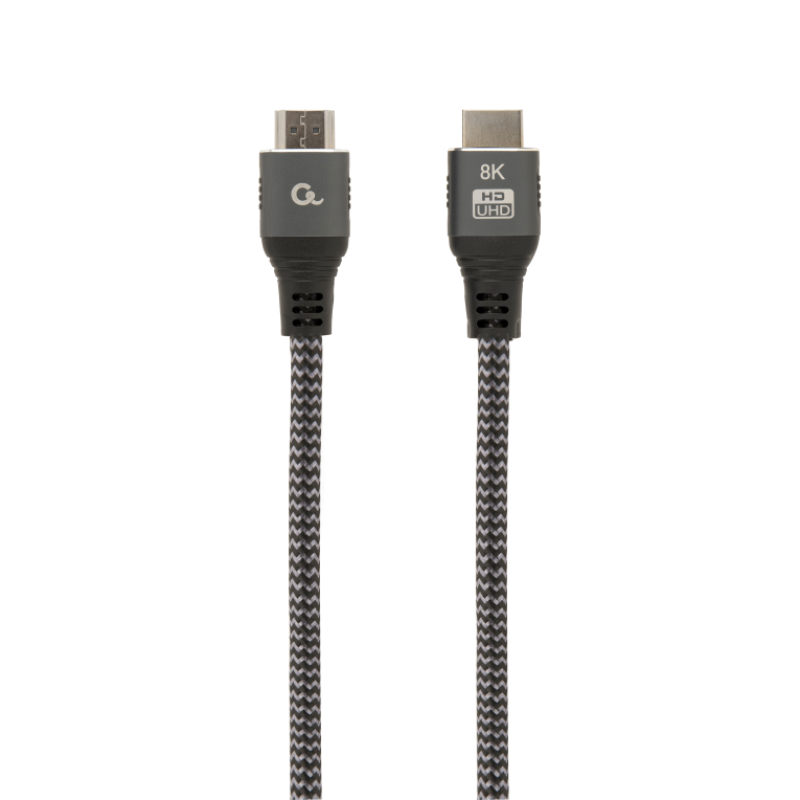 CABLE TRENZADO HDMI 2.1 8K 60HZ GEMBIRD SELECT PLUS SERIES CON ETHERNET 2M NEGRO