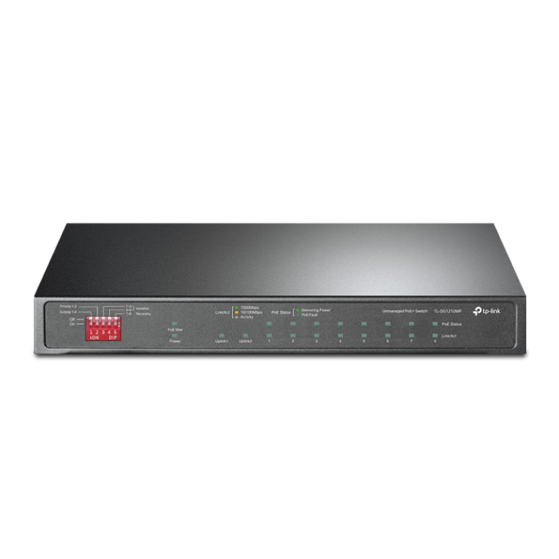 SWITCH TP-LINK 10-PORT GIGABITE WITH 8 PORT POE