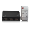 CONMUTADOR HDMI 3 PUERTOS 4K 30HZ ALIMENTADO POR USB INCLUYE MANDO A DISTANCIA