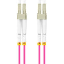 CABLE FIBRA OPTICA LANBERG 0.5 M MULTI LC/UPC-LC/UPC DUPLEX OM4 50/125 LSZH VI