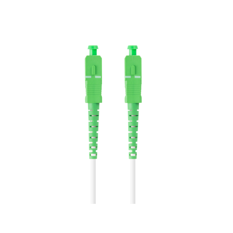 CABLE DE FIBRAOPTICA LANBERG 2.5M MONO SC/APC-SC/APC SIMPLEX G657B3 LSZH BLANC