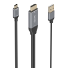 CABLE CONVERSOR AISENS HDMI V2.0 A USB-C 4K@60HZ 1.8M NEGRO