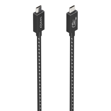 CABLE USB4 AISENS GEN3X2 40G 8K60HZ 5A 48V 240W E-MARK C/M-C/M 1.0M