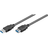 CABLE DE EXTENSION USB 3.0 A A A M/F DE 1,0 METRO