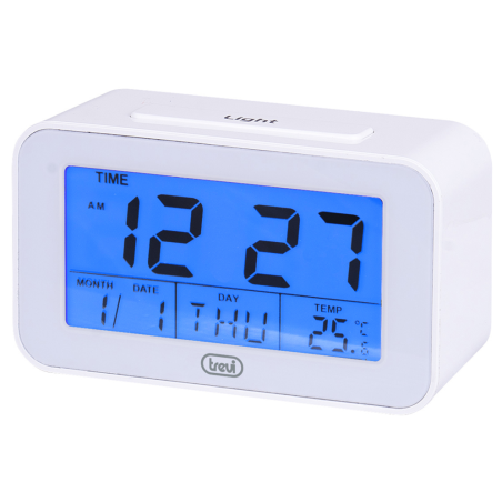 RELOJ DIGITAL TREVI CON ALARMA Y TERMÓMETRO SLD 3P50 BLANCO