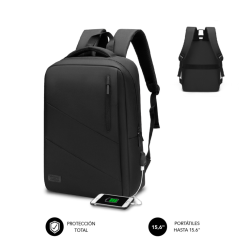 MOCHILA SUBBLIM MOCHILA PARA PORTA?TIL CITY BACKPACK 15,6" BLACK