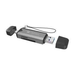 LECTOR DE TARJETAS NATEC SCARAB 3 USB 3.1 GEN 1 USB-A + USB-C SD/MICRO SD