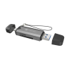 LECTOR DE TARJETAS NATEC SCARAB 3 USB 3.1 GEN 1 USB-A + USB-C SD/MICRO SD