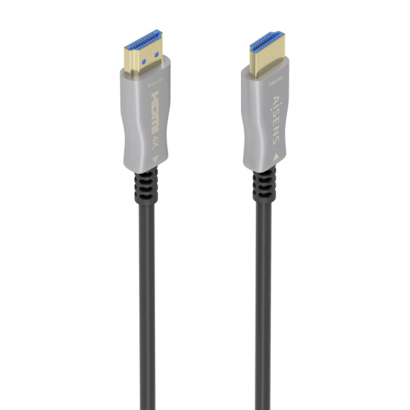 CABLE HDMI AISENS V2.0 OPTICO ACTIVO AOC 4K60HZ 18GBPS A/M-A/M 10M NEGRO