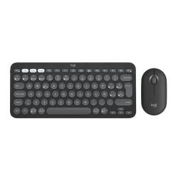 COMBO TECLADO RATON LOGITECH QWERTY INALAMBRICO GRAFITO
