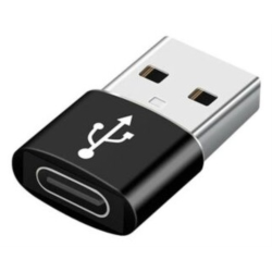 ADAPTADOR GEMBIRD USB AM A TIPO C HEMBRA, NEGRO
