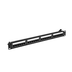 PATCH PANEL LANBERG 24 PUERTOS 1U 19? CAT.6A UTP NEGRO