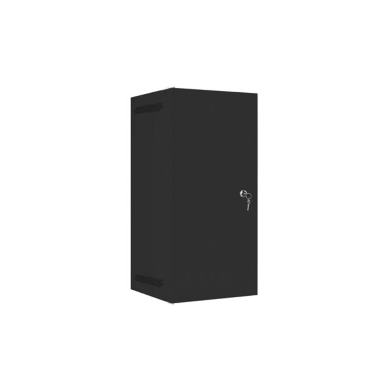 ARMARIO LANBERG MURAL RACK 10" 12U/280X310 FLAT PACK NEGRO PUERTA METAL