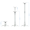 TooQ PJ2012T-W montaje para projector Techo Blanco