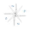 TooQ PJ2012T-W montaje para projector Techo Blanco
