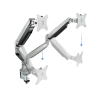 TooQ DB3132TNR-S soporte para monitor 81,3 cm (32") Escritorio